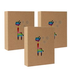 베리구즈 레인보우 사진 포켓 앨범 13 x 18 cm 3p, 기린, 100매 문구/오피스/앨범 반품 최저가 11,220원