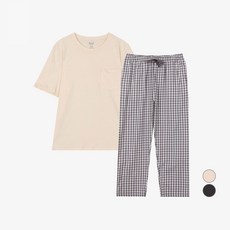 애니바디 면 반팔 라운지 포켓 통기성 잠옷 상하의 세트 패션의류/잡화/속옷/잠옷 반품 최저가 13,320원