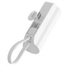 ALIO 아이미니 듀얼 미니 보조배터리 5000mAh 도킹형 C타입 케이블형 8핀, I-mini, 화이트 가전디지털/1인방송 전문관 반품 최저가 5,410원
