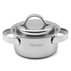 키친플라워 인덕션 뉴 플래티나 프로 미니냄비 양수, 12cm, 1개 주방용품/냄비/프라이팬 반품 최저가 24,900원