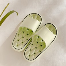 메가잇템 여성용 예쁜 에바 논슬립 푹신한 물빠짐 욕실 슬리퍼, 그린, 1개 생활용품/욕실용품 반품 최저가 7,900원