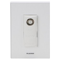 나노 전기 아트2 SIMPLE 1개용 CATV 1방 매입모듈 화이트, 1개 홈인테리어/셀프인테리어 반품 최저가 3,800원