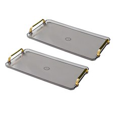 마켓피오 투명 고급분위기 트레이, 타입3, 2개 주방용품/쟁반/베드트레이 반품 최저가 13,780원