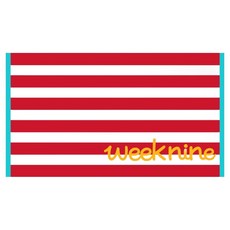 위크나인 라인 비치 타올, 1개, 레드 홈인테리어/수건/타월 반품 최저가 9,630원