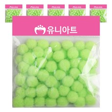유니아트 1000 퐁퐁 15mm, 연두, 6개 문구/오피스/학용품/수업준비 반품 최저가 3,600원