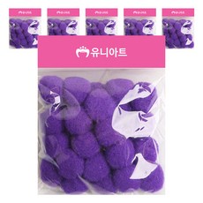 유니아트 1000 퐁퐁 25mm, 보라, 6개 문구/오피스/학용품/수업준비 반품 최저가 4,420원