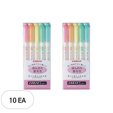 마일드라이너 형광폔, 5색, 10개 문구/오피스/학용품/수업준비 반품 최저가 6,640원
