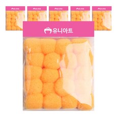 유니아트 1000 퐁퐁 30mm, 주황, 6개 문구/오피스/학용품/수업준비 반품 최저가 4,240원