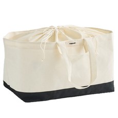 한샘 투웨이 베이직 패브릭 수납 빨래바구니, 베이지 + 블랙 홈인테리어/바구니/바스켓 반품 최저가 15,650원