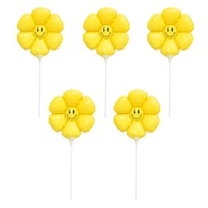 피앤비유니티 데이지 스틱풍선 일체형, 02 옐로우, 5개 문구/오피스/파티/이벤트 반품 최저가 4,350원