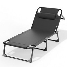 마켓플랜 접이식 리클라이너 야전침대 일반형, 블랙 홈인테리어/싱글하우스 반품 최저가 38,880원