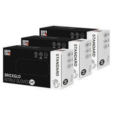 브릭글로 스탠다드 니트릴장갑 100p, 블랙, 중(M), 3개 주방용품/일회용품/종이컵 반품 최저가 24,340원