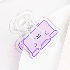 마켓감성 아크릴 표정 클립 퍼플, 1개입, 20개 문구/오피스/사무용품 전문관 반품 최저가 4,280원