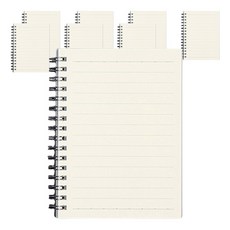 마켓감성 사각형 메모장 코일 공책 A6 가로줄, 혼합색상, 8개 문구/오피스/학용품/수업준비 반품 최저가 11,900원