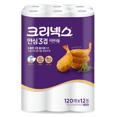 크리넥스 안심 3겹 키친타월, 120매, 12개 생활용품/화장지/물티슈 반품 최저가 14,090원