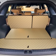 아이빌 더뉴 퀼팅 가죽 자동차 트렁크매트 + 2열등받이 풀세트 5인승분리형, 쏘렌토 4세대 23년~, 새들브라운 자동차용품/인테리어 반품 최저가 52,350원
