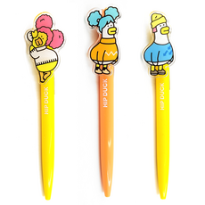 힙덕 아크릴 피규어 샤프 랜덤발송 MG-2012, 0.5mm, 3개 문구/오피스/학용품/수업준비 반품 최저가 2,990원