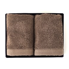 프롬코튼 40수 코마사 고리 핸드타올 기프트 박스 65g 2p, 브라운, 1개 홈인테리어/수건/타월 반품 최저가 4,670원