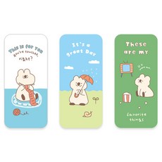 모노라이크 스토리타운 애프터눈 하드 북마크 3종 세트, 02 Quokka, 1세트 문구/오피스/사무용품 전문관 반품 최저가 5,090원