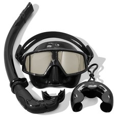 이츠라이프 이안식 프리다이빙 스노클링 마스크 세트, UV블랙 완구_취미/물놀이/계절완구 반품 최저가 21,480원