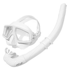 이츠라이프 이안식 프리다이빙 스노클링 마스크 세트, 화이트 스포츠_레저/수영/수상스포츠 반품 최저가 19,170원