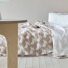 프랑브아즈 크링래빗 쿨리즘 홑이불, 밀크베이지 출산/유아동/유아동침구 반품 최저가 48,670원