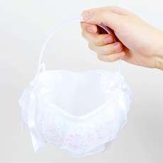 셀프 웨딩 하트리본 화동바구니, 혼합색상, 1개 문구/오피스/파티/이벤트 반품 최저가 10,040원