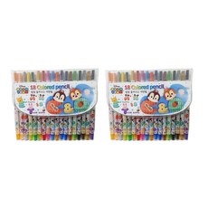 희망노트사 디즈니 썸썸 샤프식 색연필 2p, 18색, 1세트 문구/오피스/학용품/수업준비 반품 최저가 5,130원