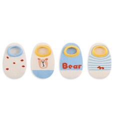 하라로이 유아용 화이트베어 양말 4켤레 세트 패션의류/잡화/유아동패션 반품 최저가 6,730원