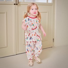 몰리멜리 아동용 냉감 통기성 컬러팝 주름 시원 상하복 출산/유아동/유아동패션 반품 최저가 13,810원