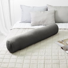 마벨러스홈데코 피그먼트 순면 누빔 일자형 바디필로우, 차콜 홈인테리어/FW 침구샵 반품 최저가 26,010원
