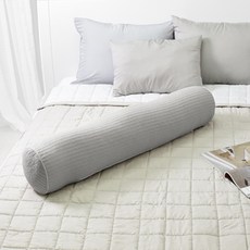 마벨러스홈데코 피그먼트 순면 누빔 일자형 바디필로우, 그레이 홈인테리어/FW 침구샵 반품 최저가 22,250원