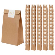 인디케이 크라프트 각대봉투 대 50p + 스티커 50p 세트, 1세트 문구/오피스/사무용품 전문관 반품 최저가 6,500원