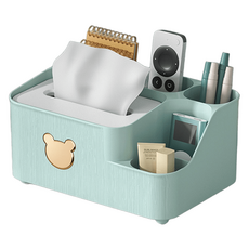 레드봄봄 다용도 수납 티슈 케이스 겸 소품 보관함, 그린, 1개 생활용품/수납/정리 반품 최저가 5,310원