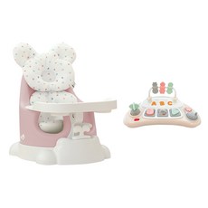 젤리맘 유아용 무나 부스터 의자 + 카트 + 트레이 + 젤리 2종 + 토이 세트, 피치핑크(의자), 베이지(토이), 꼬미 하트(필로우, 라이너), 1세트 출산/유아동/유아가구/인테리어 반품 최저가 139,000원