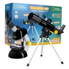 내셔널지오그래픽 TMSET 천체망원경 + 현미경 세트, 망원경(18~29배), 현미경(40~640배), 1세트 완구/취미/학습완구/교구 반품 최저가 47,540원