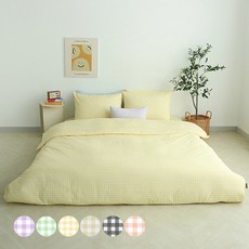 허니듀 C 세미마이크로 누빔 이불커버, 해피옐로우 홈인테리어/FW 침구샵 반품 최저가 42,040원