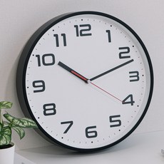 스위트하트 무소음 빅다이얼 벽시계 300, 블랙 홈인테리어/싱글하우스 반품 최저가 10,870원