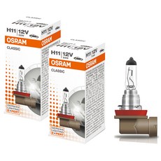 오스람 클래식 순정 할로겐 램프, 2개, H11 자동차용품/차량관리/소모품 반품 최저가 9,540원