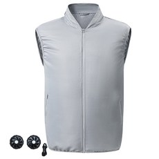 리버폭스 오토바이 라이더 여름 에어 쿨링 선풍기 조끼, 그레이 자동차용품/오토바이용품 반품 최저가 11,920원
