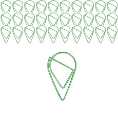 마켓감성 물방울형 문구 클립 그린, 150개입, 1개 문구/오피스/사무용품 전문관 반품 최저가 4,600원