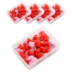 마켓감성 하트모양 압정 혼합색상, 50개입, 5개 문구/오피스/사무용품 전문관 반품 최저가 6,360원