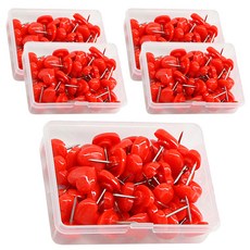 마켓감성 하트모양 압정 레드, 50개입, 5개 문구/오피스/사무용품 전문관 반품 최저가 7,980원