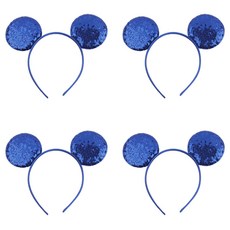 알로데 스팽글 마우스 파티용 머리띠, 04 블루, 4개 완구/취미/역할놀이 반품 최저가 11,370원