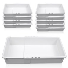 올유리빙 길이조절 바스켓, 화이트, 3호, 10개 홈인테리어/바구니/바스켓 반품 최저가 12,240원