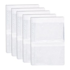루카랩 A5 6공 다이어리 PVC 포켓 리필속지 2칸, 1개입, 5개 문구/오피스/다이어리/플래너 반품 최저가 4,240원