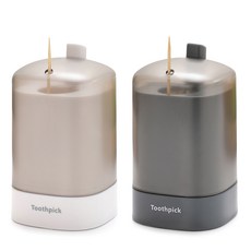 모나코올리브 터치픽 이쑤시개 홀더 2종 세트, 화이트, 그레이, 1세트 생활용품/수납/정리 반품 최저가 5,980원