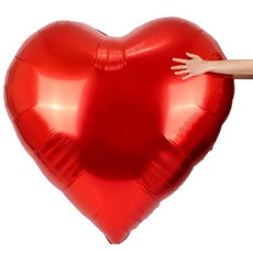 파티쇼 초대형 하트 은박 풍선, 레드, 1개 출산/유아동/출산준비물/선물 반품 최저가 5,600원