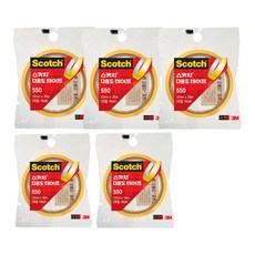 스카치 다용도 테이프 550 리필 12mm x 20m, 투명, 5개 문구/오피스/사무용품 전문관 반품 최저가 4,310원