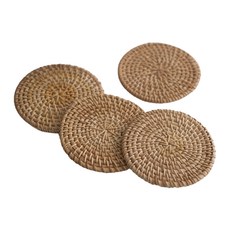 노던팜스 라탄 코스터, 연갈색, 4개 주방용품/컵/텀블러/와인용품 반품 최저가 8,810원